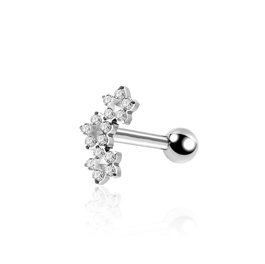 Piercing Tragus 3 Fiori