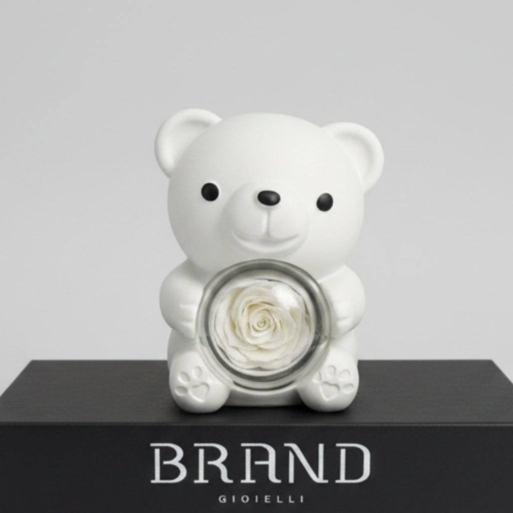 ✨ Magic White Bear – Scrigno d’Amore Girevole (Small)