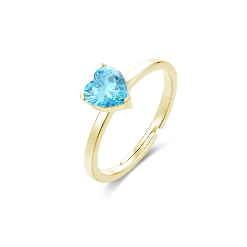 Anello con Cristallo a Cuore