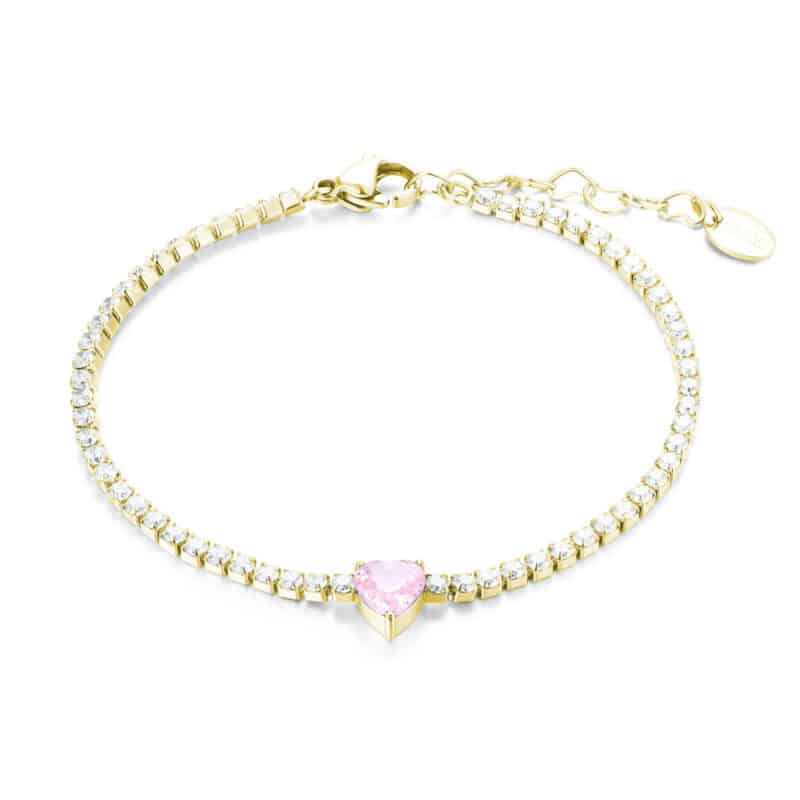 Bracciale Tennis con Cristallo a Cuore