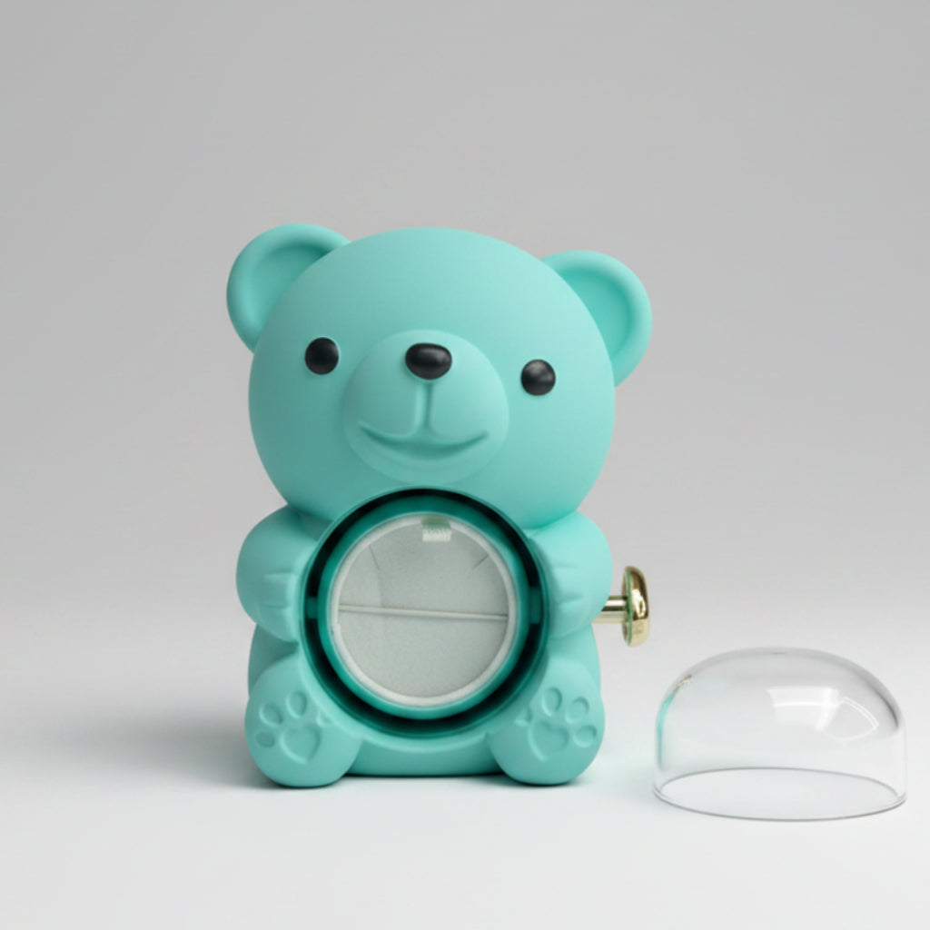 ✨Magic Turquoise Bear – Scrigno d’Amore Girevole (Small)