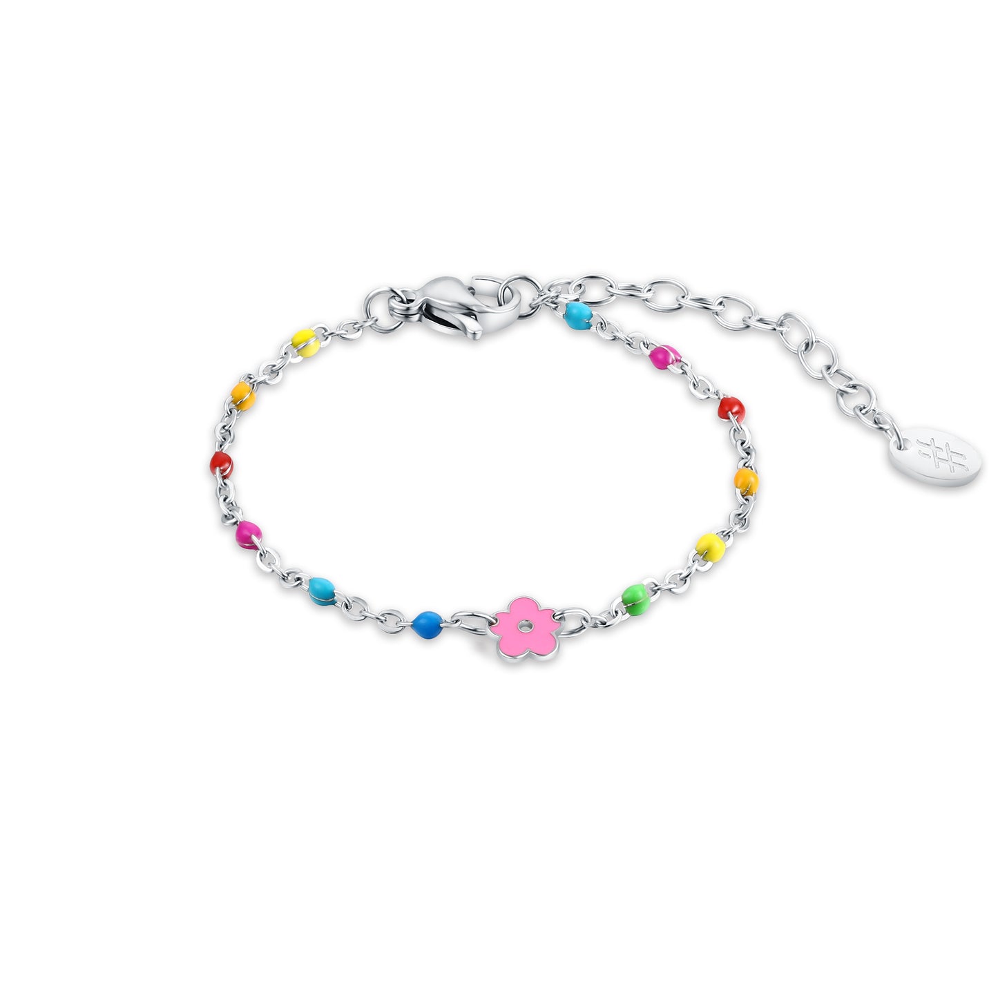Bracciale Bimba Fiore Catena Arcobalen