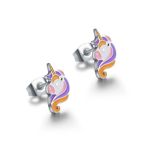 Orecchini Unicorno Smaltato
