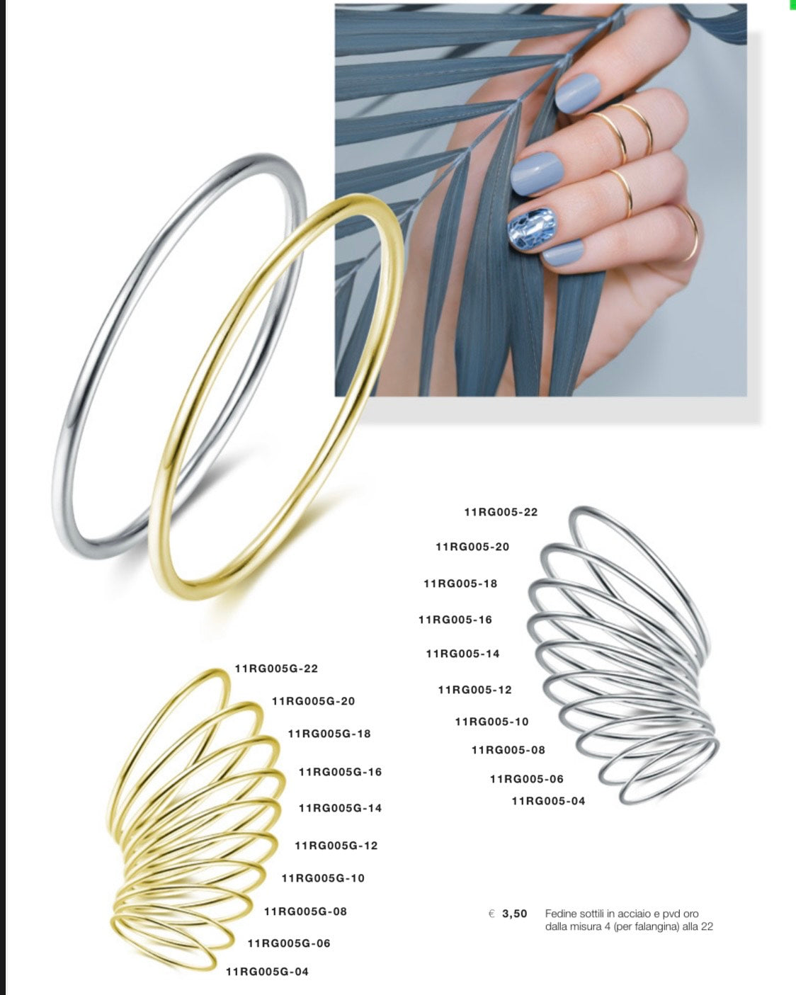 Fedina sottile PVD ORO