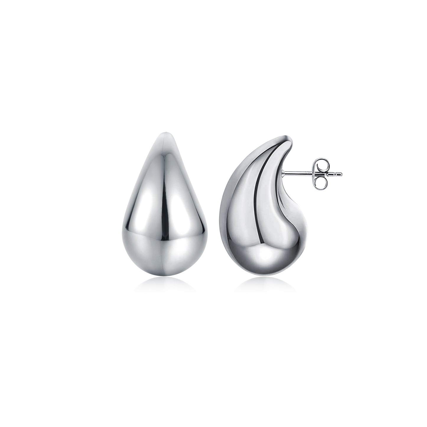Orecchini Drops 21 mm Acciaio