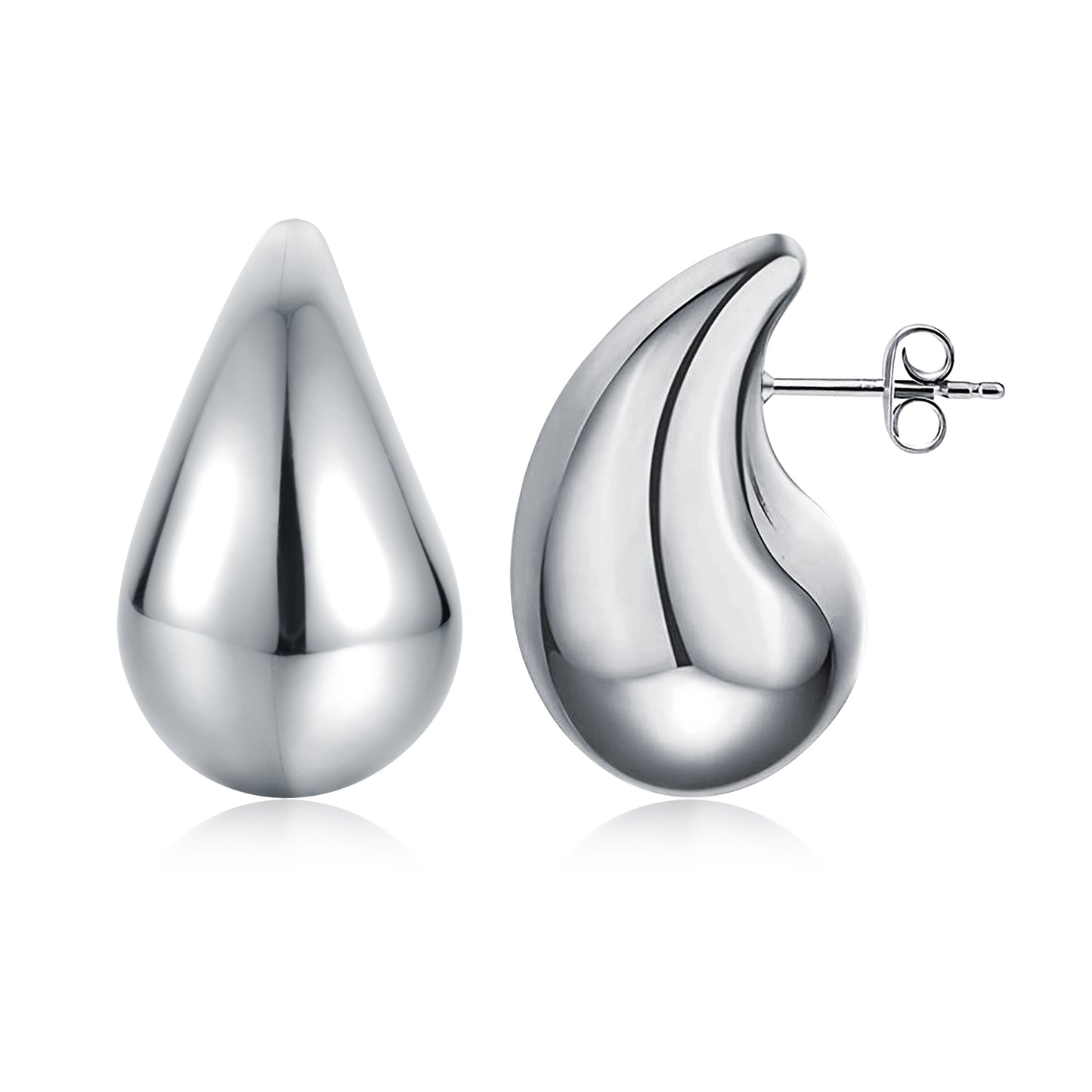 Orecchini Drops 31 mm Acciaio