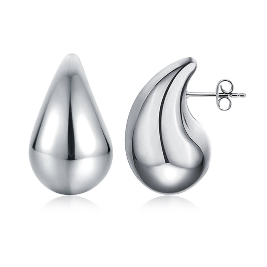 Orecchini Drops 31 mm Acciaio