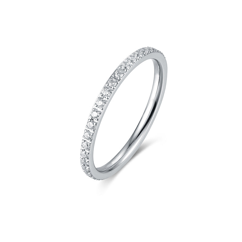 Anello Fedina Cristalli