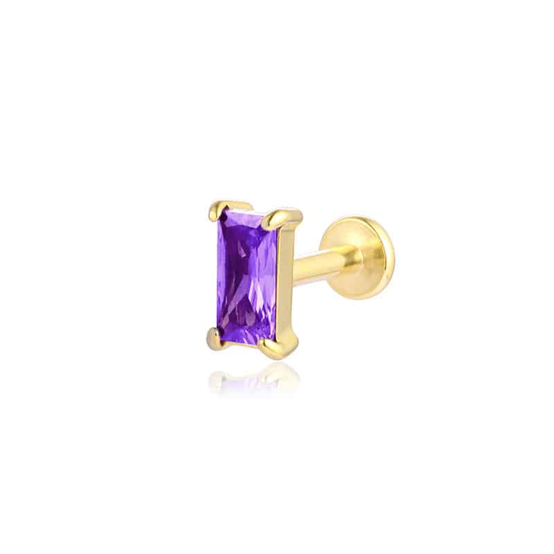 Orecchino Piercing Baguette